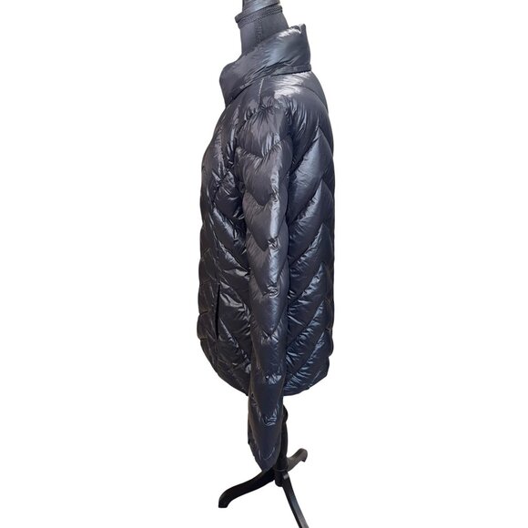 London Fog Black Light Weight Packable Down Puffer Jacket L Travel Outdoors - Picture 9 of 11
